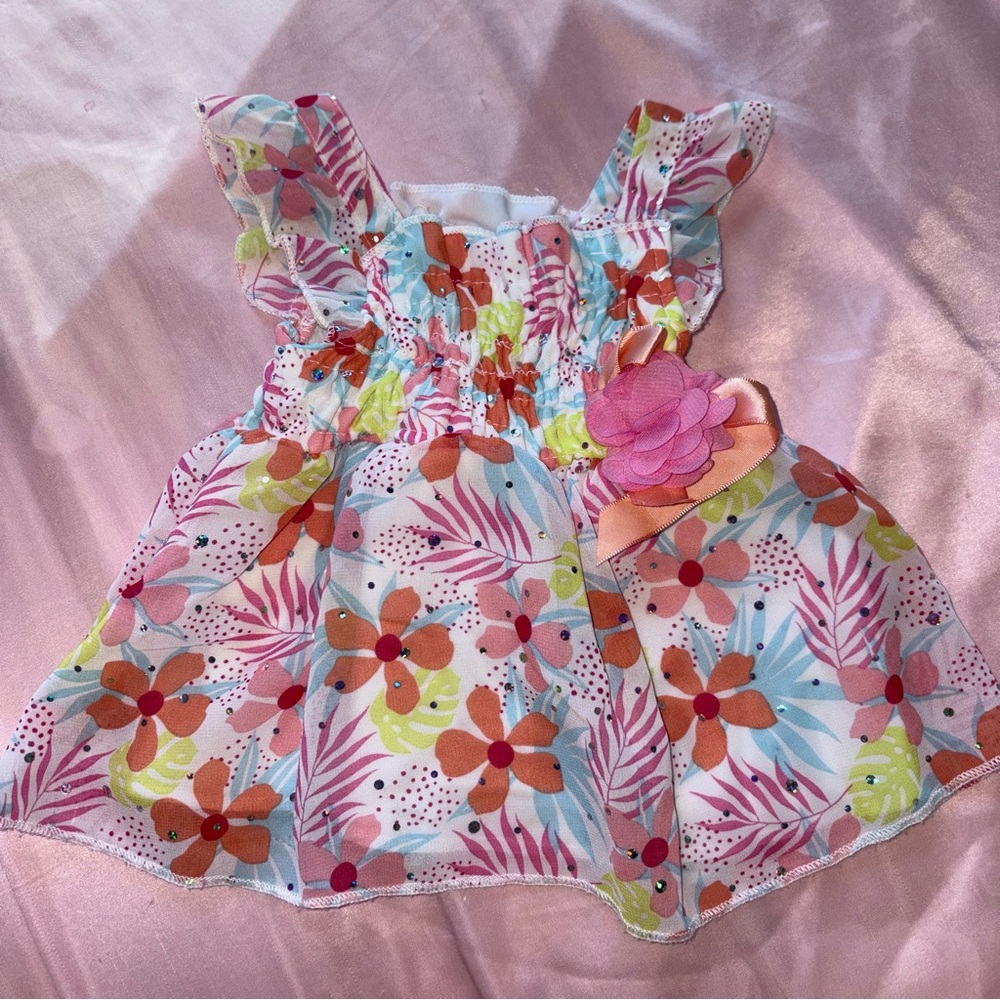 Floral Ruffle Baby Dress